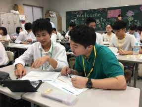 中国の高校生が数学の授業を体験